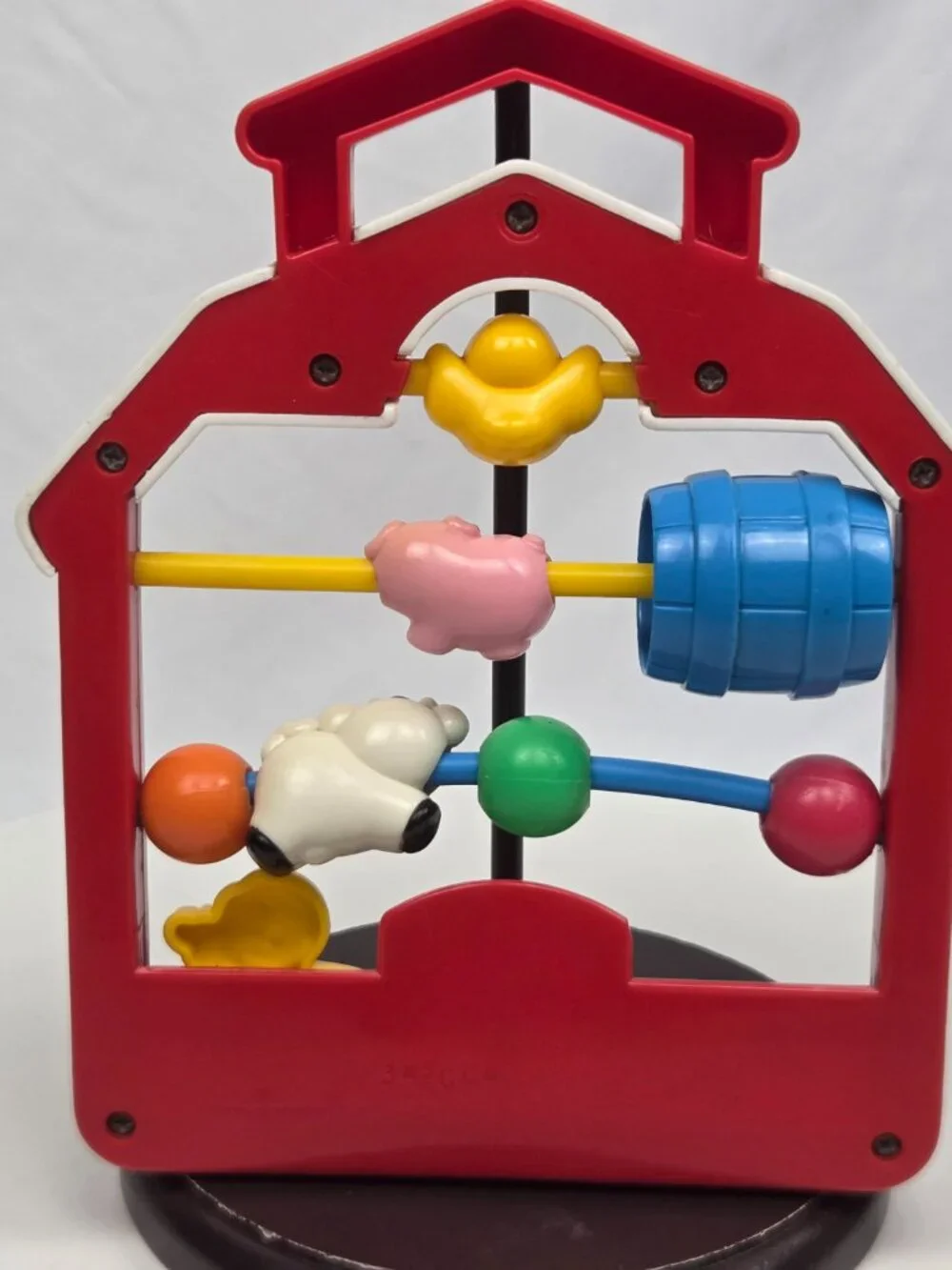 Vintage Fisher Price Red Barn Slide Farm Animals Baby Toddler 8